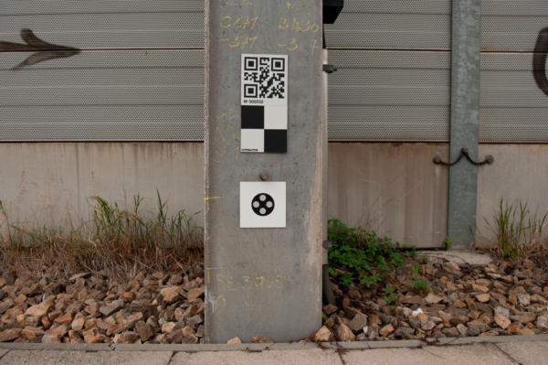 QR markers allow for an exact localisation of the measuring data.