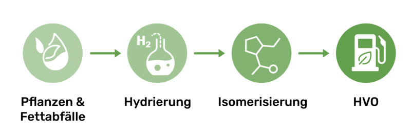 Ablauf der Herstellung von HVO