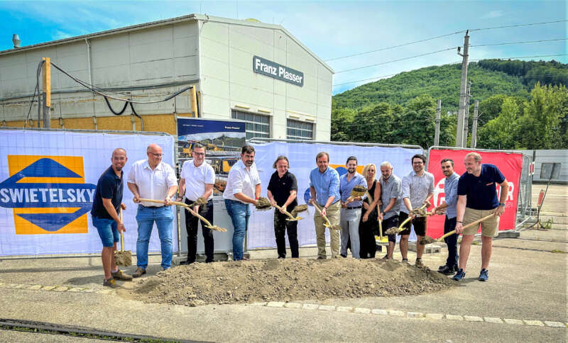 Groundbreaking ceremony at the start of construction on 12 July 2023