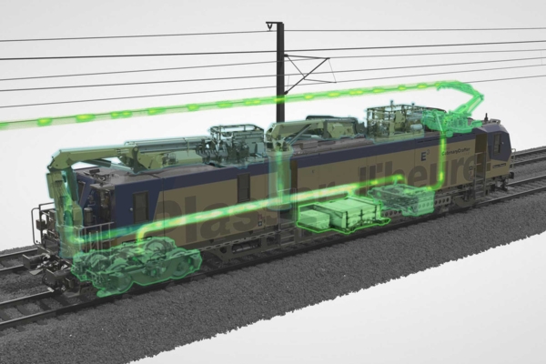 Electric power supplied via the overhead contact line using the example of a Plasser CatenaryCrafter